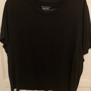Good American Classic Black Short Sleeve Tee